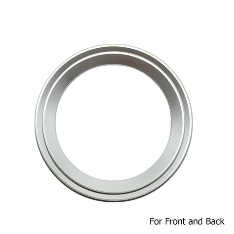 2 Pieces Car Front Rear Logo Chrome Ring Decoration For BMW 5 Series F10 F11