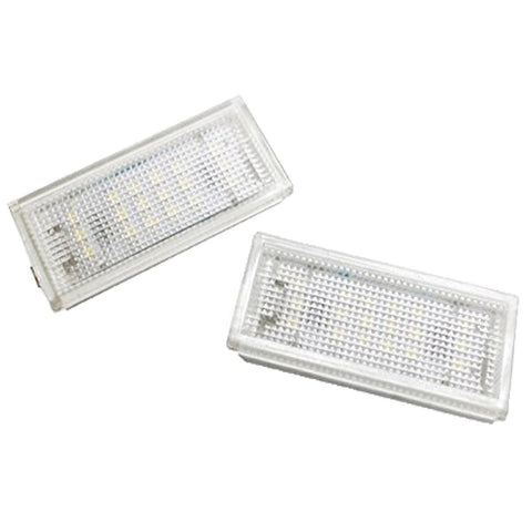 2x 2x Error Free White LED License Plate Lights Lamp For BMW E46 2D 04-06