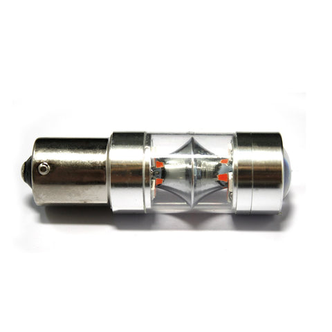 100W CREE 1156 BA15S LED Bulbs Red/Amber for Backup Reverse Lights Bulbs Turn Signal, Backup DRL Lights lamps