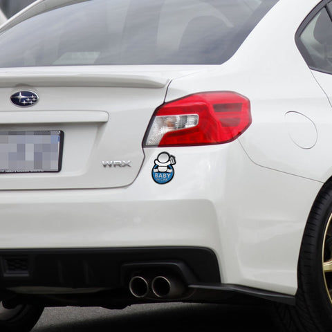 Baby In Car w/ Bottle Warning Signs Funny For Mom Dad Car Window Graphic Vinyl Decals for SUV Truck Car Bumper, Laptop, Wall, Mirror, Motorcycle