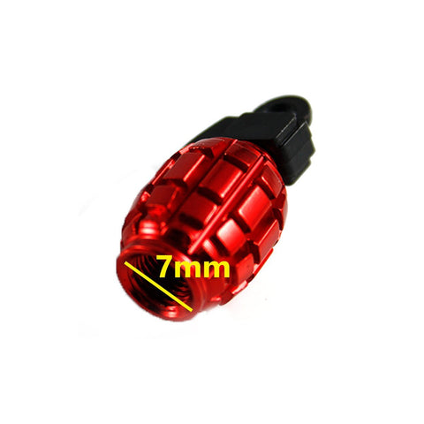 Tire Wheel Valve Stem Caps Set Air Dust Cover Caps Grenade Shape/Skull Shape
