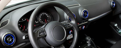 4pcs Chrome Car Auto AC Vent Outlet Decoration Ring Cover Trim for Audi A3 NEW