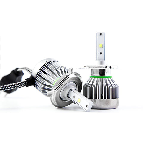 2x 9003 H4 HB2 Ice Blue 8000K High Power COB LED Headlight Conversion For Low/High Dual Beams DRL Fog Lights Kit Bulbs (Newest Model)