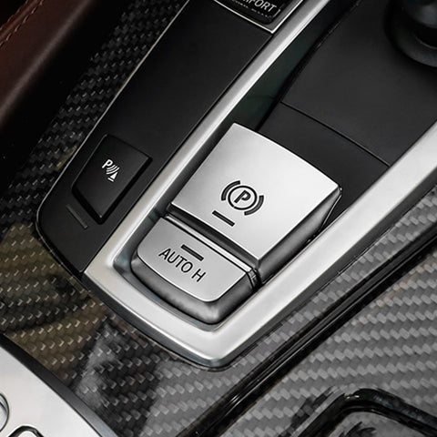 Chrome Electronic Hand Brake P Button Cover Trim, Compatible with BMW F10 F07 F01 X3 F25 X4 F26 F11 F06 X5 F15 X6 F16