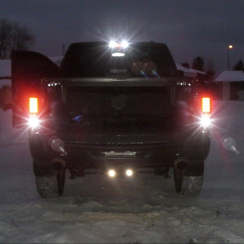 LED High Mount Light + Backup Reverse Light + License Plate Light Combo Kit for RAM 1500 2500 3500 2007-2018