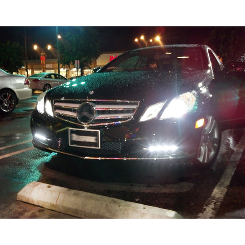 LED Daytime Running Light DRL Fog Lamp for Mercedes Benz W166 ML350 ML500 ML550 ML63 AMG X204 GLK250 GLK350, LED Driving Light Front Bumper Fog Light Left Right 2049065401 2049065501