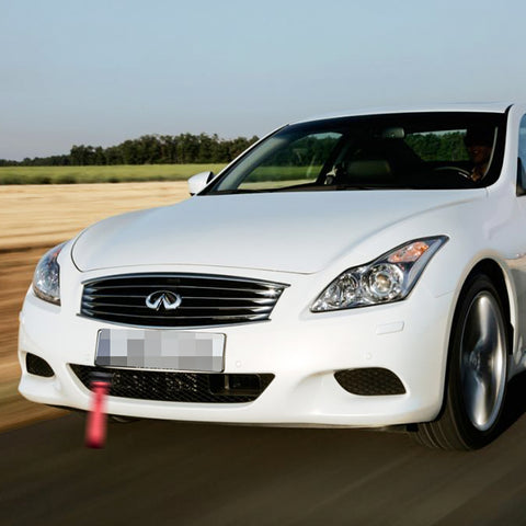 Blue / Black / Red JDM Style Tow Hole Adapter with Towing Strap for Nissan 370Z GTR Juke/Fit Infiniti G37 Q60 QX70 FX35