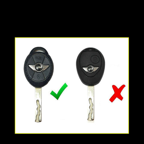Carbon Fiber Pattern Silicone Key Fob Case Cover Protector for Mini Cooper MK1 R50 R52 R53 3-button Key