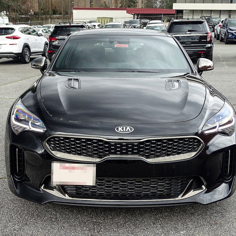 Black / Gold / Red 1 Set Sporty Racing Front Tow Hook License Plate Bumper Mounting Bracket Fit for Kia Stinger 2018+