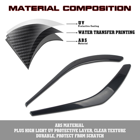 Carbon Fiber Texture Front Side Door Armrest Cover For Toyota Corolla 2020-2023