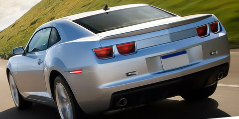 Rear Side Marker Light Compatible For Dodge Challenger 2008-2014, Dodge Charger 2011-2014 LED Red Rear Bumper Sidemarker Light Fender Parking Lamp Assemblies, Smoked Lens