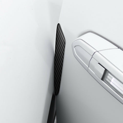 4pcs Carbon Fiber Door Edge Guard, Universal JDM Auto Door Side Edge Protection Anti-scratch Protector Trim Sticker for Car SUV Pickup Truck