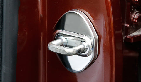 4pcs Blue/Black/Red/Silver Door Lock Cover Stainless Steel Car Door Lock Latches Cover Protector for Toyota Camry 2006-up