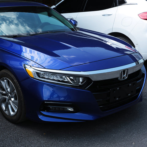 2pcs Yellow Headlight Eyebrow Eyelid Reflective Sticker Trim for Honda Accord 2018 2019, Styling Headlamp Eye Lid Warning Safety Reflector Overlay Decal