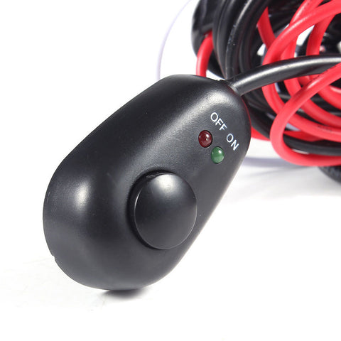 Universal 9ft Relay Wiring Harness Kit for LED Work Light Bar Off-Road 72W~300W - 40A 12V ON / OFF Switch