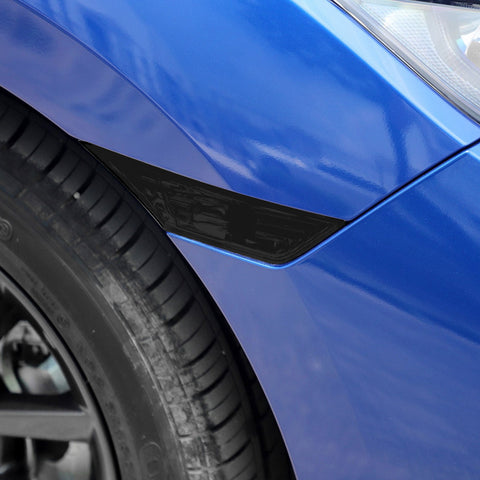 2Pcs Black Vinyl Turn Signal Light Sticker Decal For Honda Civic 10th 2016-2021