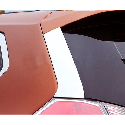 2pcs Stainless Steel Car Rear Window Spoiler Pillar Cover Trunk Wing Side Trim for Nissan Rogue T32 X-Trail 2014-2019