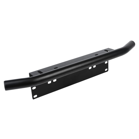 Front Hood Bumper License Plate Bracket Holder Compatible with Most cars, Jeep, Truck, Pickup, SUV, 4x4 -No Drill (Black)