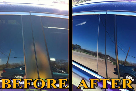 Glossy Black Car Door Pillar Posts Piano Trim Cover for BMW 5 Series F10 2011-2017