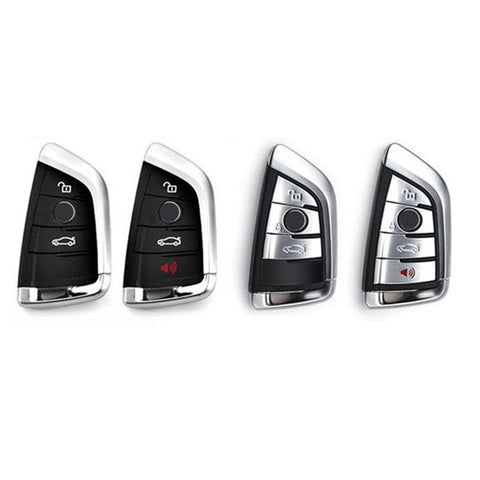 Carbon Fiber Style Smart Keyless Remote Key Fob Case Cover for BMW 1 2 5 7 M Series, Fit BMW X1 X3 X4 X5 X6 X7