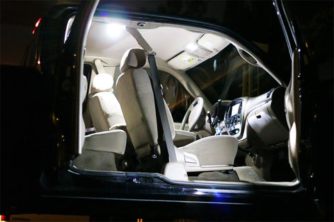 White Interior LED Lights Kit for Honda Civic 2006-2012 8th Gen, Super Bright 6000K LED Map Dome Cargo Trunk License Plate Light Bulbs Replacement Interior Package and Install Tool