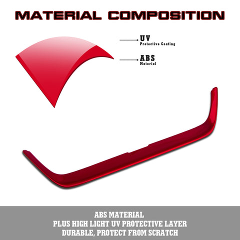 Sporty Style Red Center A/C Air Outlet Cover For Toyota Corolla 2020-2023 Cross