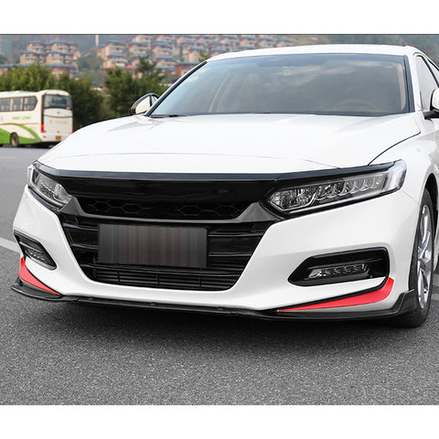 2x Red Vinyl Front Fog Light Eyelid Eyebrow Sticker Decal Molding Trim for Honda Accord 2018 2019
