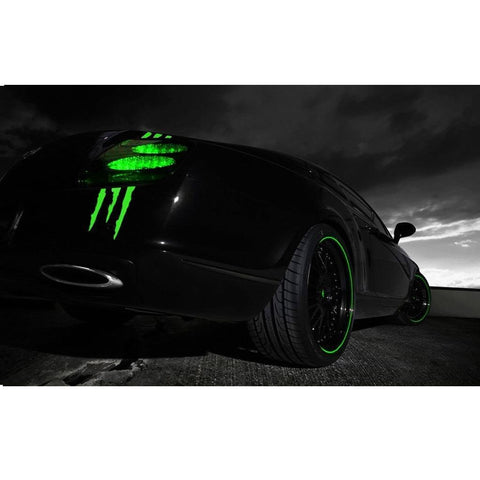 12 inch Vinyl Headlight Taillight Claw Scar Scratch Decal Monster Stripe Decor Sticker Black/ Green/ Red/ Silver