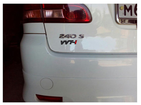 VVTI Logo Emblem Badge Matte Black Sticker for Toyota Camry 86 Prius Tacoma RAV4