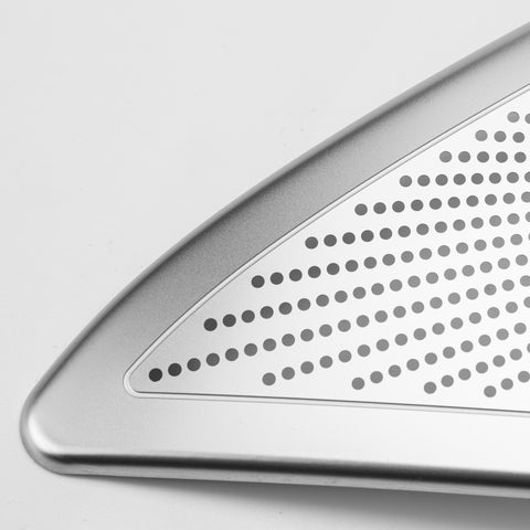 Silver Stainless Door Stereo Speaker Frame Trim For BMW 5-Series F10 2010-2017