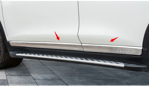 4pcs for Nissan Rogue X-trail 2014-2018 Chrome Stainless Steel Car Body Door Side Molding Trim Cover