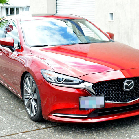 1 Set Black / Gold / Red Sporty Racing Front Tow Hook License Plate Bumper Mounting Bracket Fit for Mazdaspeed 6 2006-2007