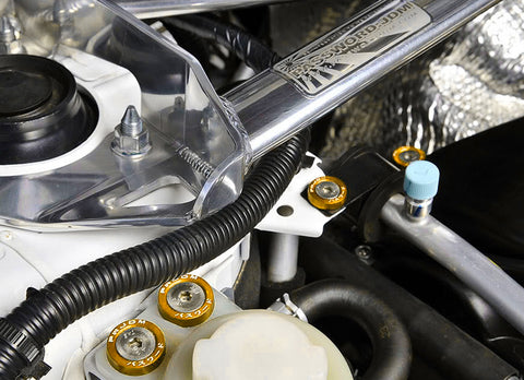 Blue / Black / Red / Gold / Purple / Silver Fender Bumper Washer Bolt, CNC Finishing Washer Engine Bay Screw Dress Up Fastener Kit