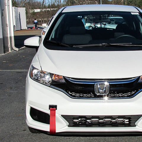 Blue / Black / Red JDM Style Tow Hole Adapter with Towing Strap for Honda Fit Acura TL S2000 AP1 AP2