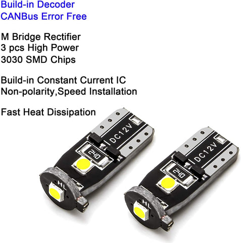 6pcs Xenon White LED Front Fog Light DRL Driving Lamp Package Kit for Cadillac Escalade 2007-2014