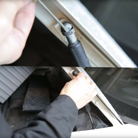 2pcs Front Hood Lift Supports Struts Gas Cylinder for Porsche 911 1999-2005 (996)