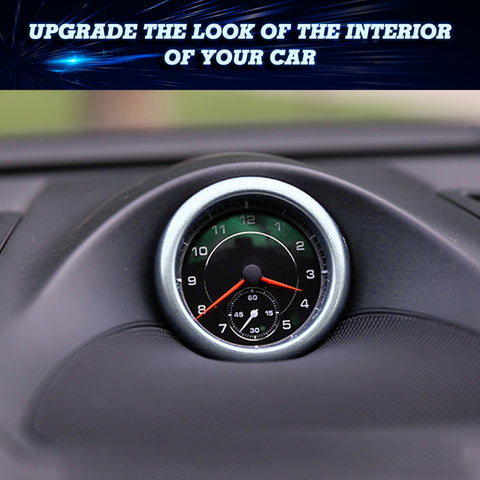 Sliver Alloy Console Dashboard Clock Ring Cover For Porsche 911 Macan Panamera