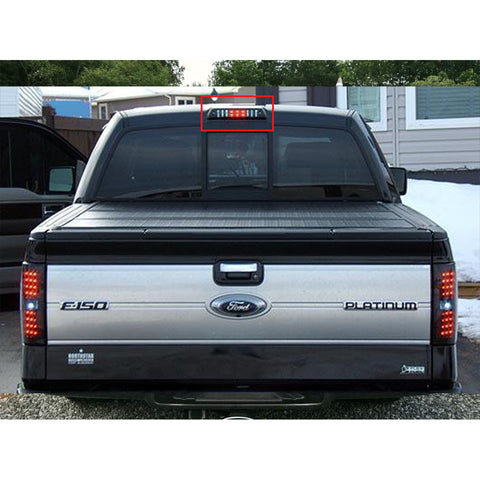 for Ford F-150 2015-2019 LED 3rd Third Brake Light Tail Cargo Lamp, Smoked Lens