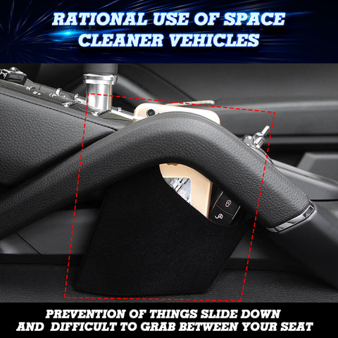 Gear Shift Middle Armrest Black Velvet Storage Box Phone Coin Holder For Porsche Cayenne 2011-2018