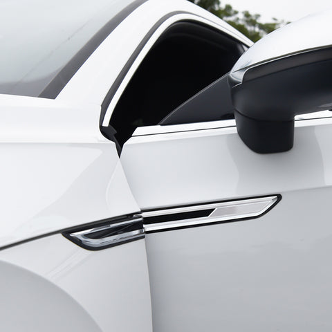 4pcs 3D Chrome R Line Emblem Car Side Wing Fender Decoration Cover Sticker Car Logo Badge Trim for Volkswagen Passat B8 2014 2015 2016 2017 2018 2019