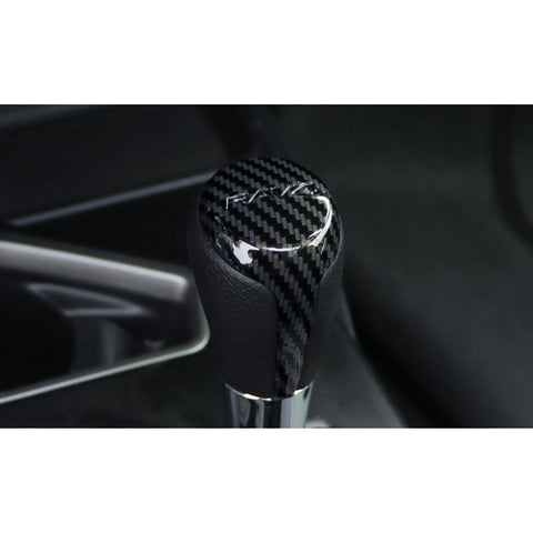 ABS Carbon Fiber Car Interior Center Console Gear Shift Knob Cover Trim for Toyota RAV4 2013-2018