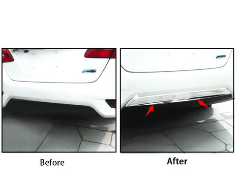 ABS Chrome Rear Bumper Lower Lip Cover Molding Trim for Nissan Sentra 2016-2018