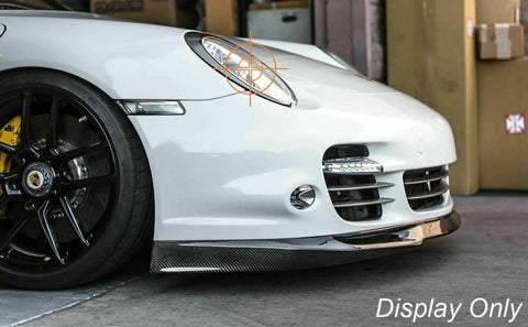 Carbon Fiber Headlight Eyelid Cover Overlay Trim Decal for Porsche 911 Carrera 997 2005-2012