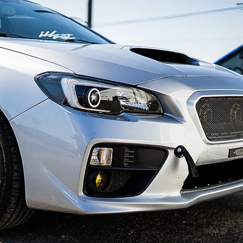 JDM Style Tow Hole Adapter with Towing Strap for Scion FR-S Toyota 86 Subaru BRZ WRX STi Outback Legacy Impreza