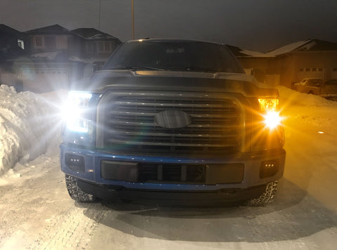 LED Turn Signal Parking/DRL Lights 7443 7444 Switchback Amber White Dual Color