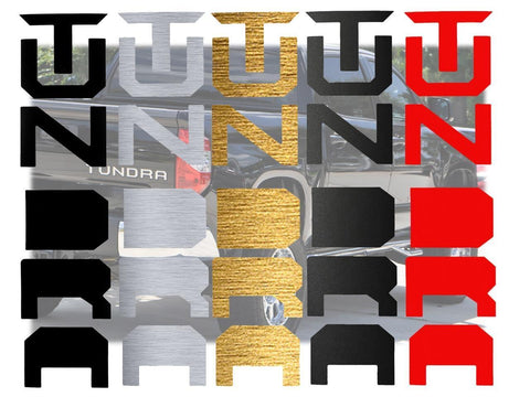 Gloss Black \ Brushed Aluminum Gold \ Brushed Aluminum Silver \ Matte Black\ Glossy Red Tundra Trunk Tailgate Decal Sticker For TOYOTA TUNDRA 2014- 2018