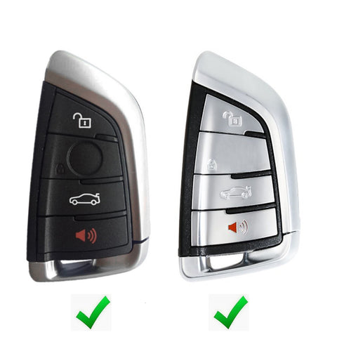 Carbon Fiber Texture Soft Silicone Key Fob Case Cover for BMW X1 X4 X5 X6 5 7 Series