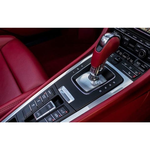1pcs Red / White / Blue ABS Car Central Console Gear Shift Console Panel Decor Cover for Porsche 911 Boxster Cayman 2013-2019