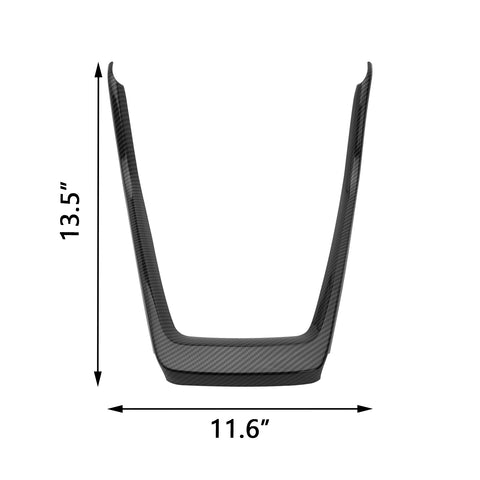 Carbon Fiber Pattern Center Console Gear Shift Frame Cover For Toyota RAV4 2019-2021