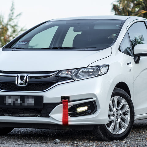 Blue / Black / Red Track Racing Style Towing Strap Tow Hole Adapter for Honda 3rd Gen Fit Jazz 2015-2018, Fit Acura TLX 2015-2018